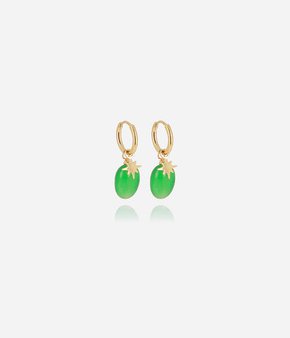 Boucles d'oreilles Phine (Acier doré)