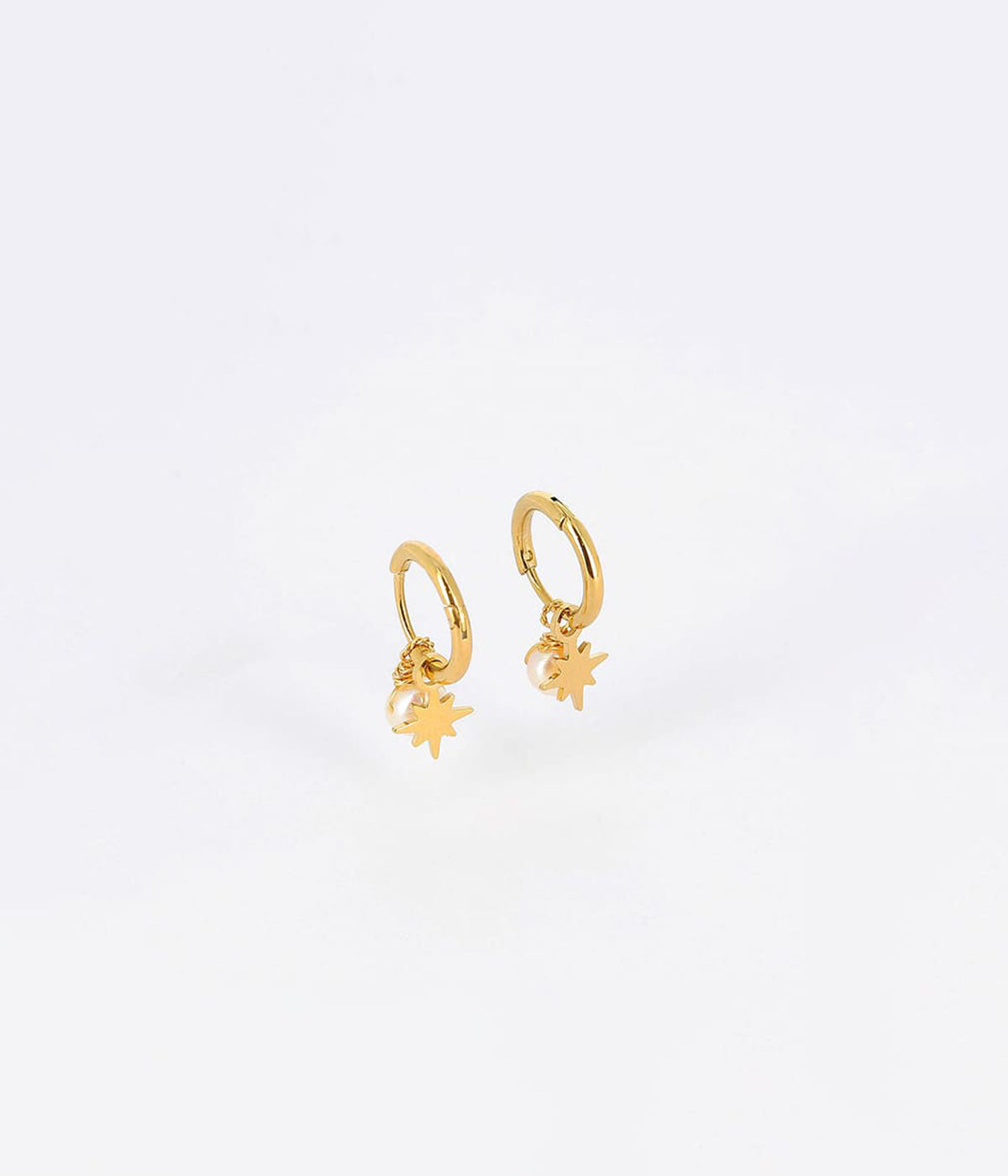 Boucles d'oreilles Phine (Acier doré)