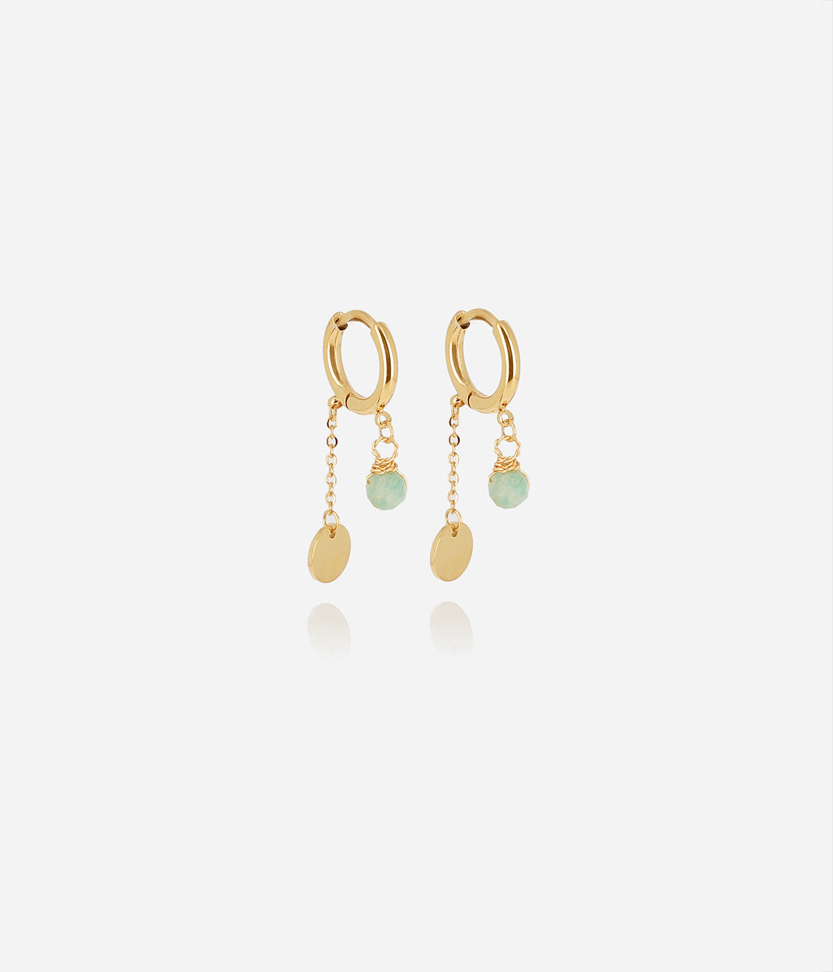 Boucles d'oreilles Josephine (Acier doré)