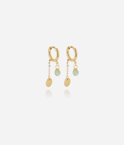 Boucles d'oreilles Josephine (Acier doré)