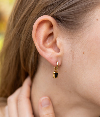 Boucles d'oreilles Lilou (Acier doré)