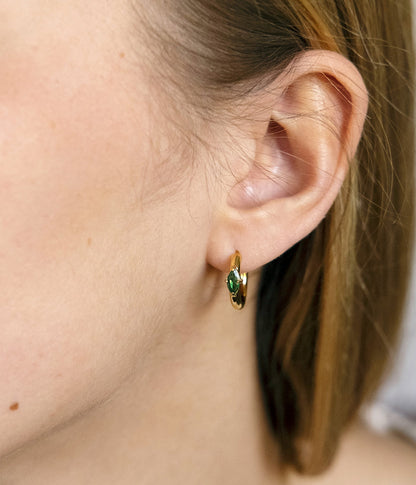 Boucles d'oreilles Marquise (Acier doré)