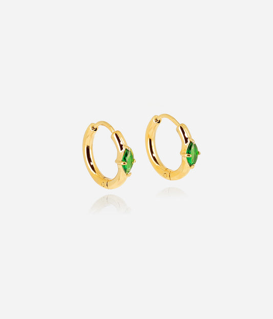 Boucles d'oreilles Marquise (Acier doré)