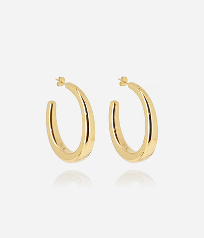 Boucles d'oreilles Andromede (Acier doré)