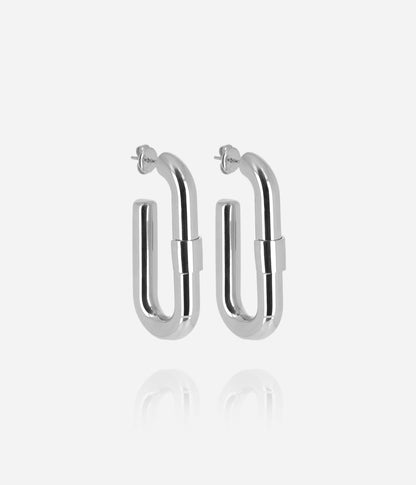Boucles d'oreilles Lafra (Acier)