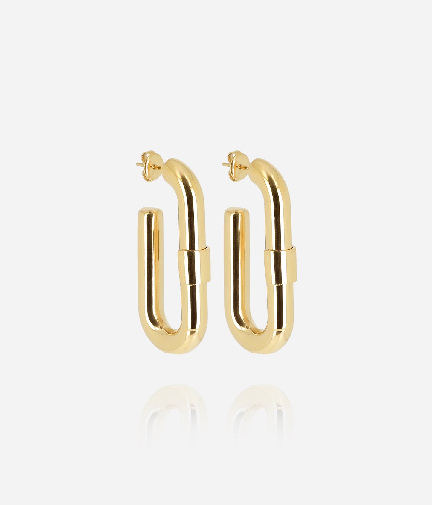 Boucles d'oreilles Lafra (Acier doré)
