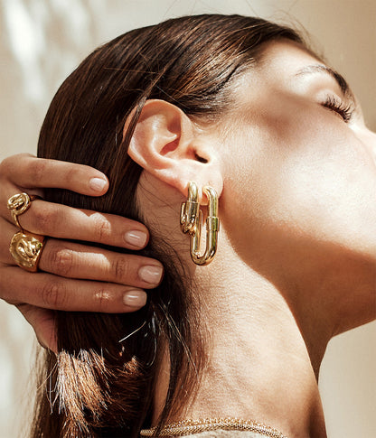 Boucles d'oreilles Lafra (Acier)