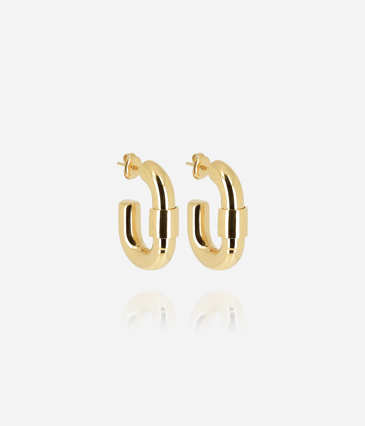 Boucles d'oreilles Lacia (Acier doré)