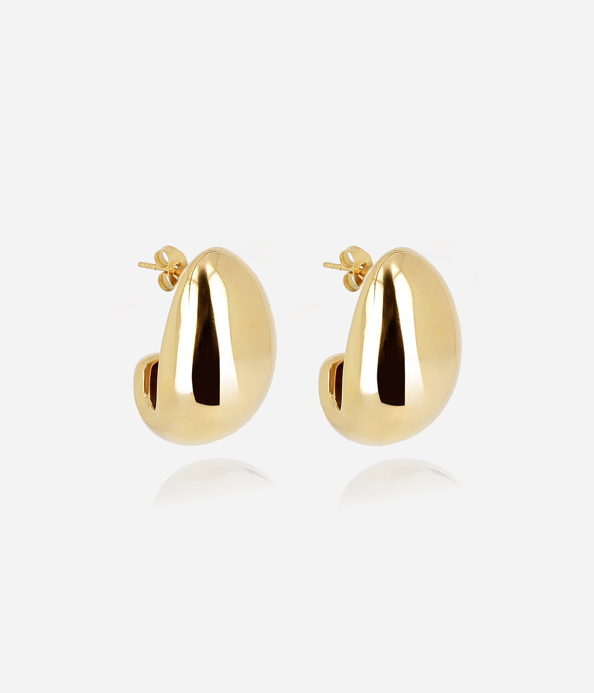 Boucles d'oreilles Ace (Acier doré)