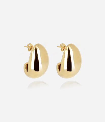 Boucles d'oreilles Ace (Acier doré)