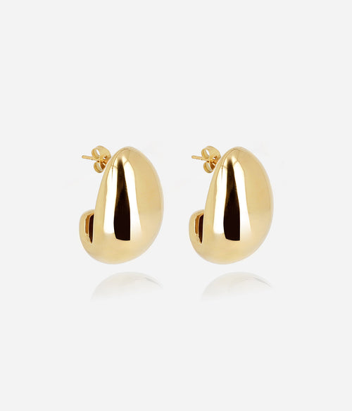 Boucles d'oreilles Ace (Acier doré)