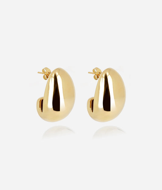 Boucles d'oreilles Ace (Acier doré)
