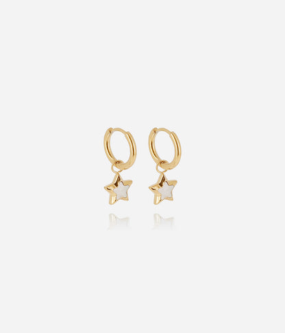 Boucles d'oreilles Polaris (Acier doré)
