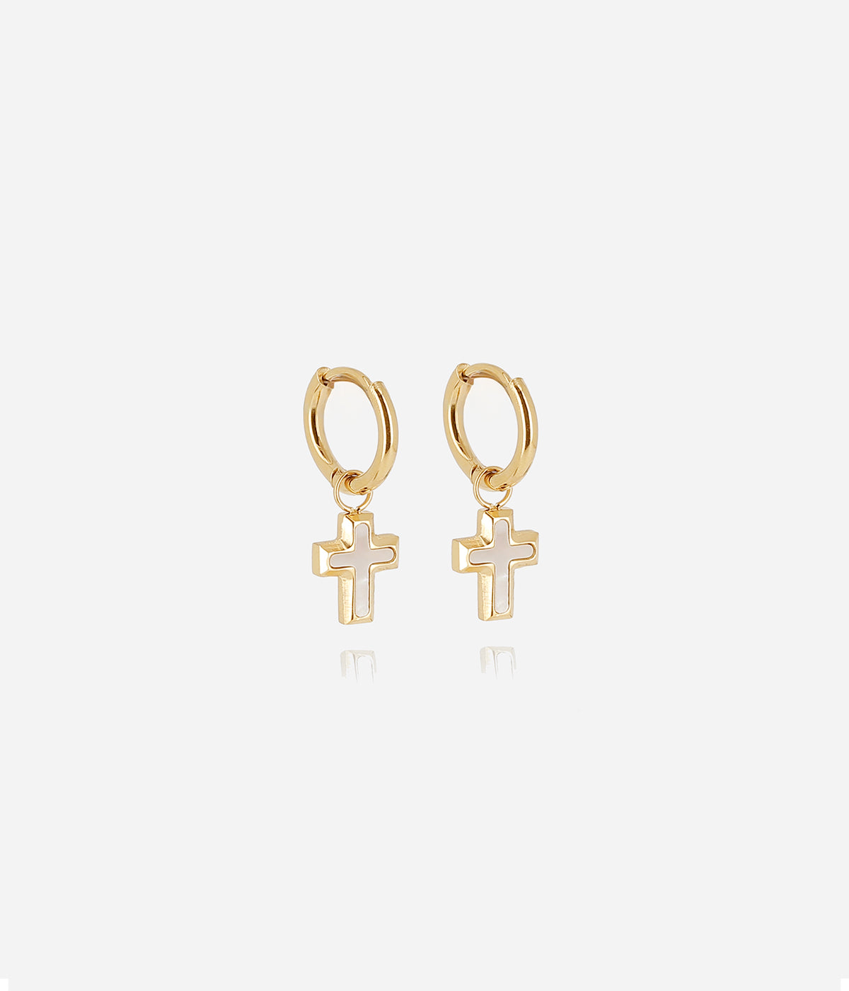 Boucles d'oreilles Olyde (Acier doré)
