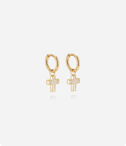 Boucles d'oreilles Olyde (Acier doré)