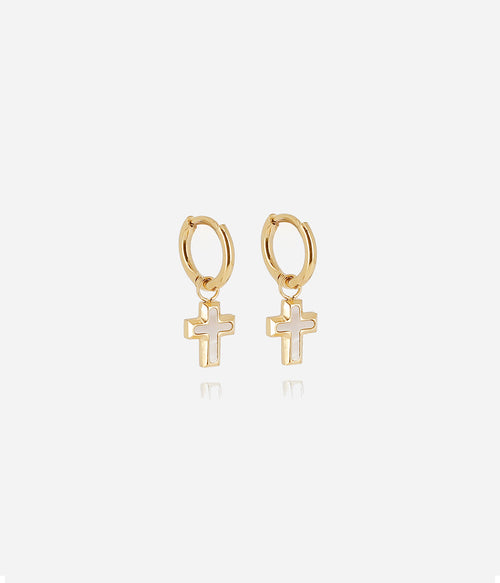 Boucles d'oreilles Olyde (Acier doré)
