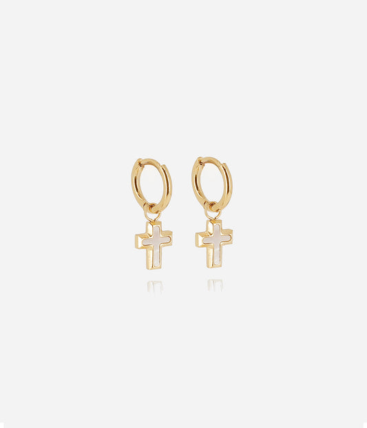 Boucles d'oreilles Olyde (Acier doré)