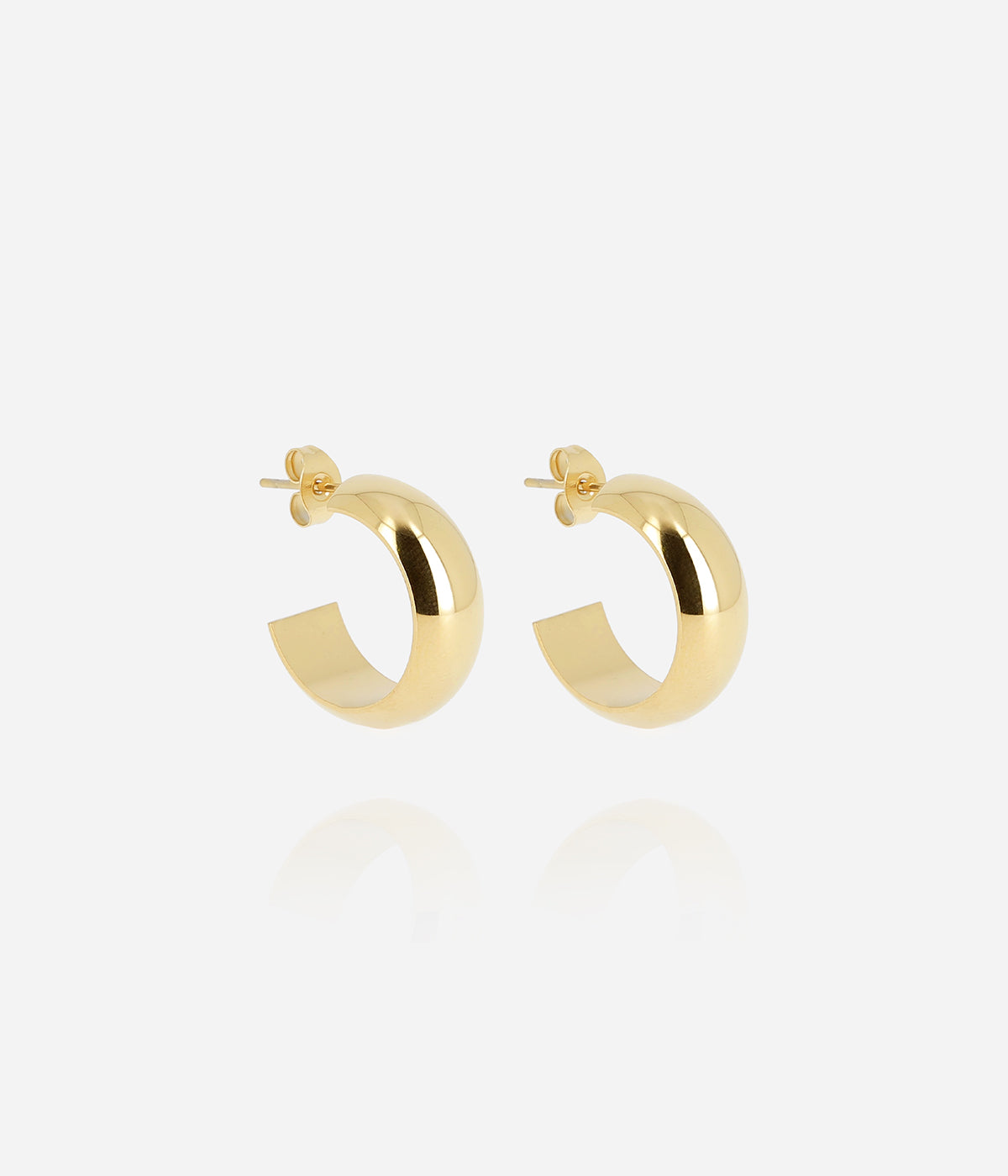 Boucles d'oreilles Pikok (Acier doré)