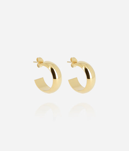 Boucles d'oreilles Pikok (Acier doré)