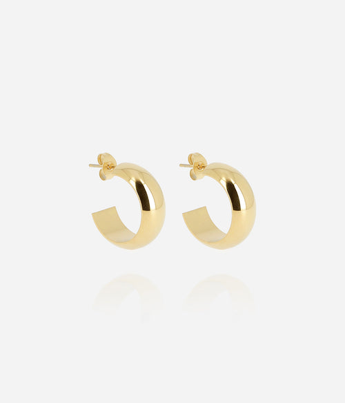Boucles d'oreilles Pikok (Acier doré)