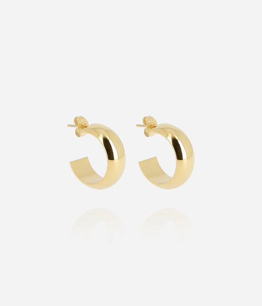 Boucles d'oreilles Pikok (Acier doré)