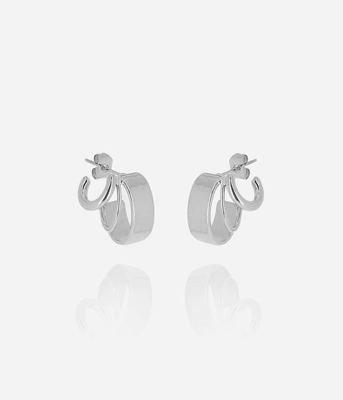 Boucles d'oreilles Deva (Acier)