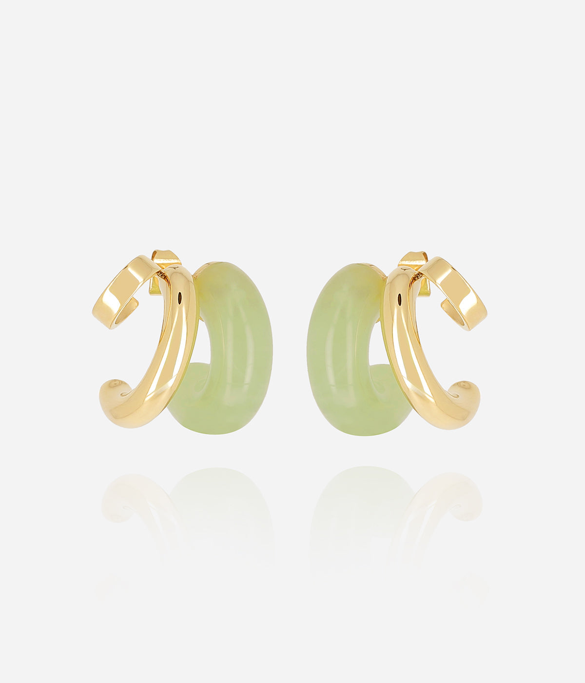 Boucles d'oreilles Luciana (Acier doré)