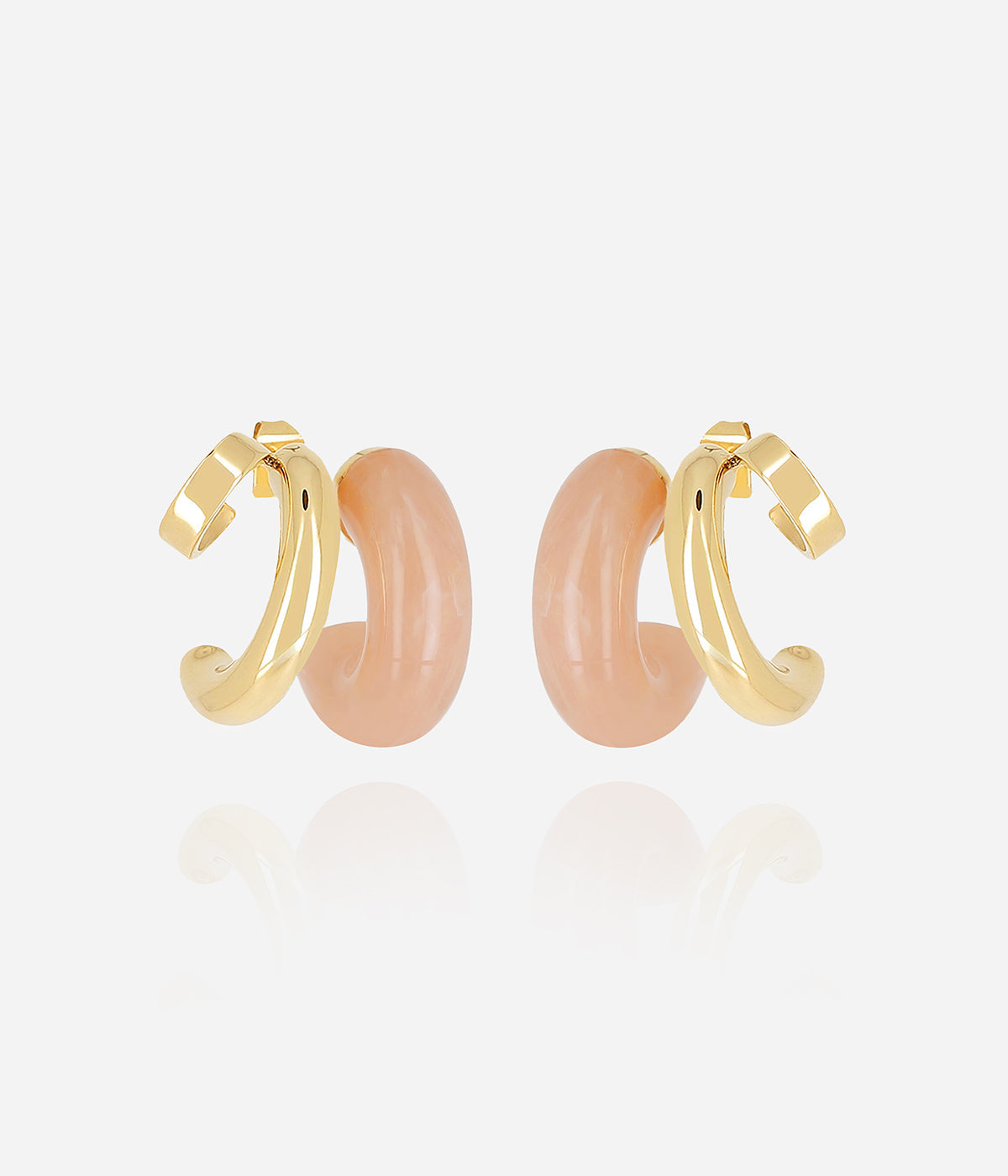 Boucles d'oreilles Luciana (Acier doré)