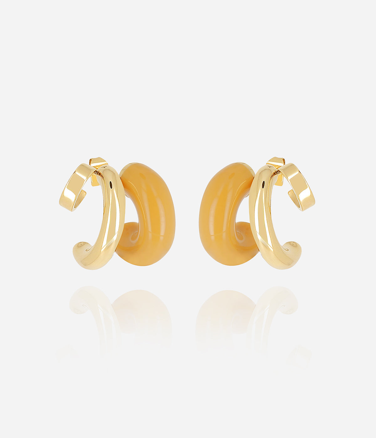 Boucles d'oreilles Luciana (Acier doré)