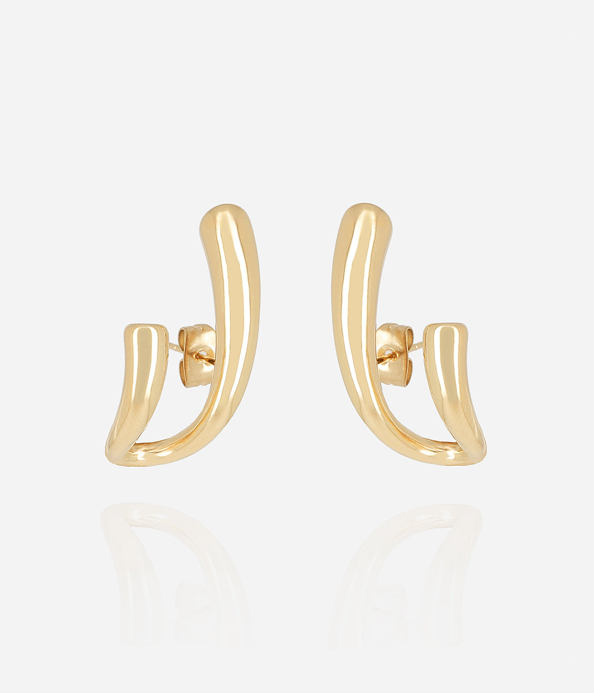 Boucles d'oreilles Ander (Acier doré)
