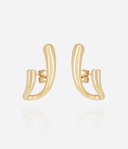 Boucles d'oreilles Ander (Acier doré)
