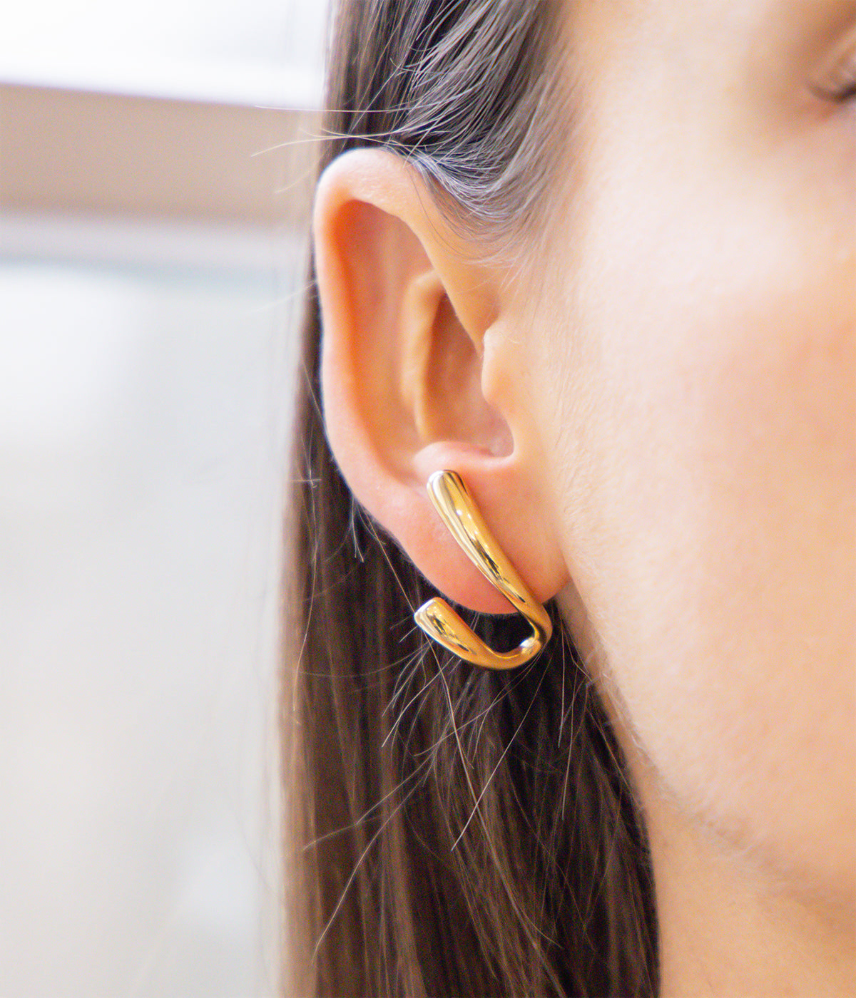 Boucles d'oreilles Ander (Acier doré)
