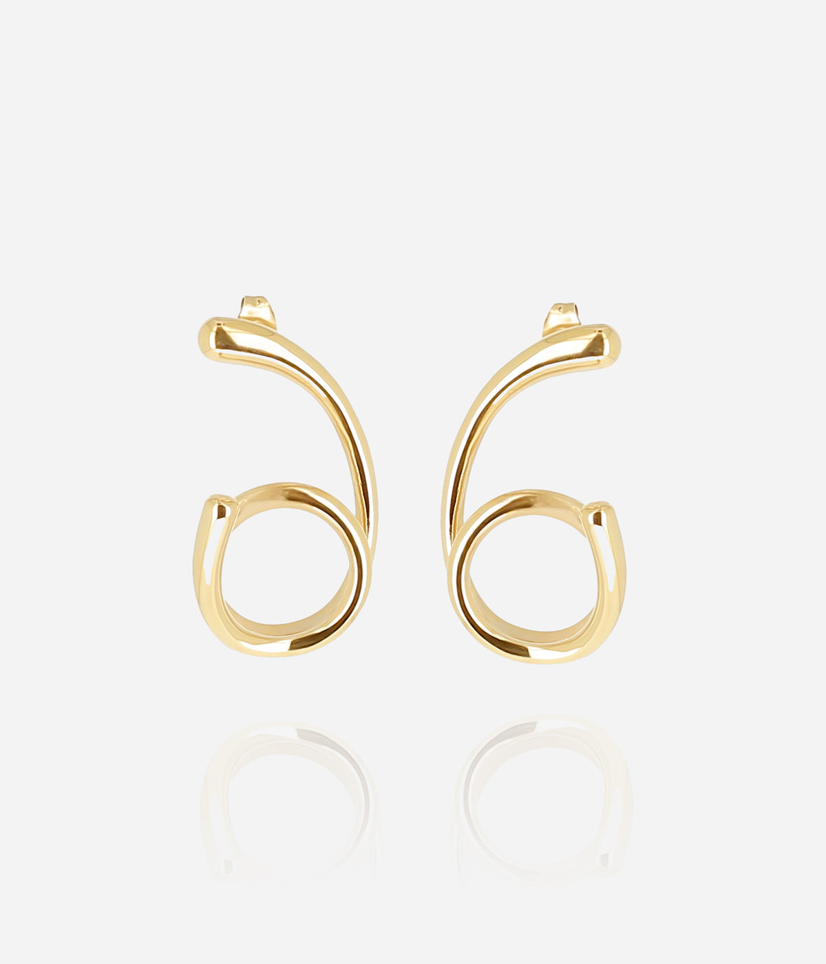 Boucles d'oreilles Elpi (Acier doré)
