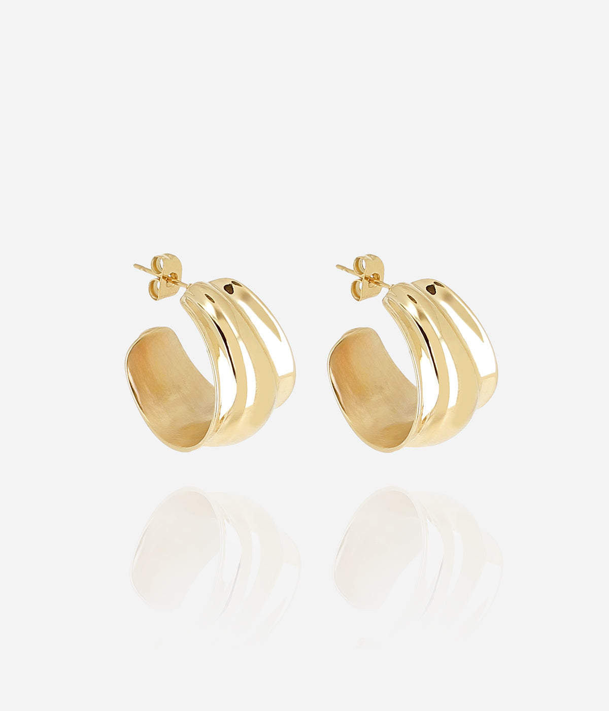 Boucles d'oreilles Melissa (Acier doré)