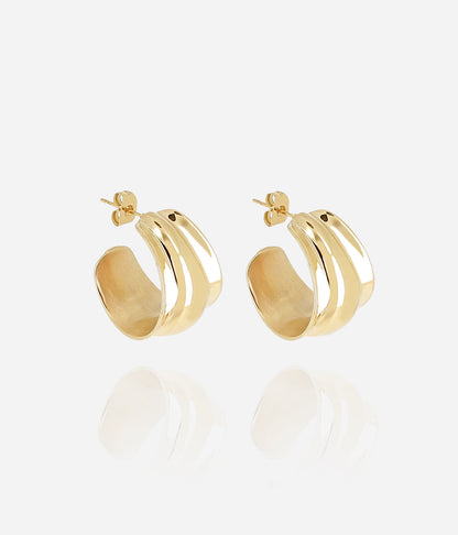 Boucles d'oreilles Melissa (Acier doré)