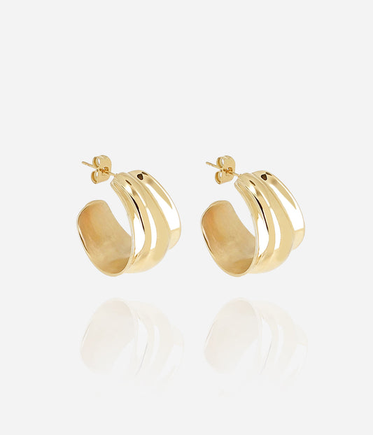 Boucles d'oreilles Melissa (Acier doré)
