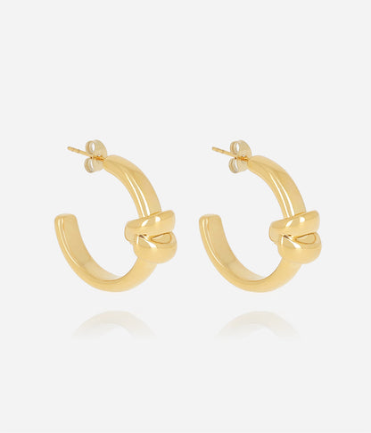 Boucles d'oreilles Theope (Acier doré)