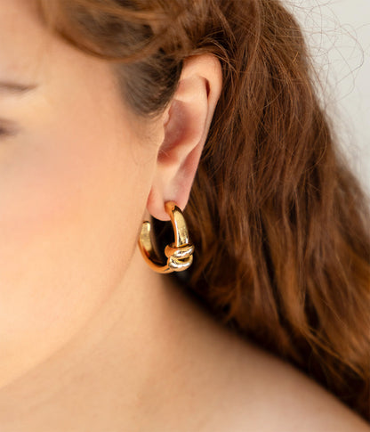 Boucles d'oreilles Theope (Acier)