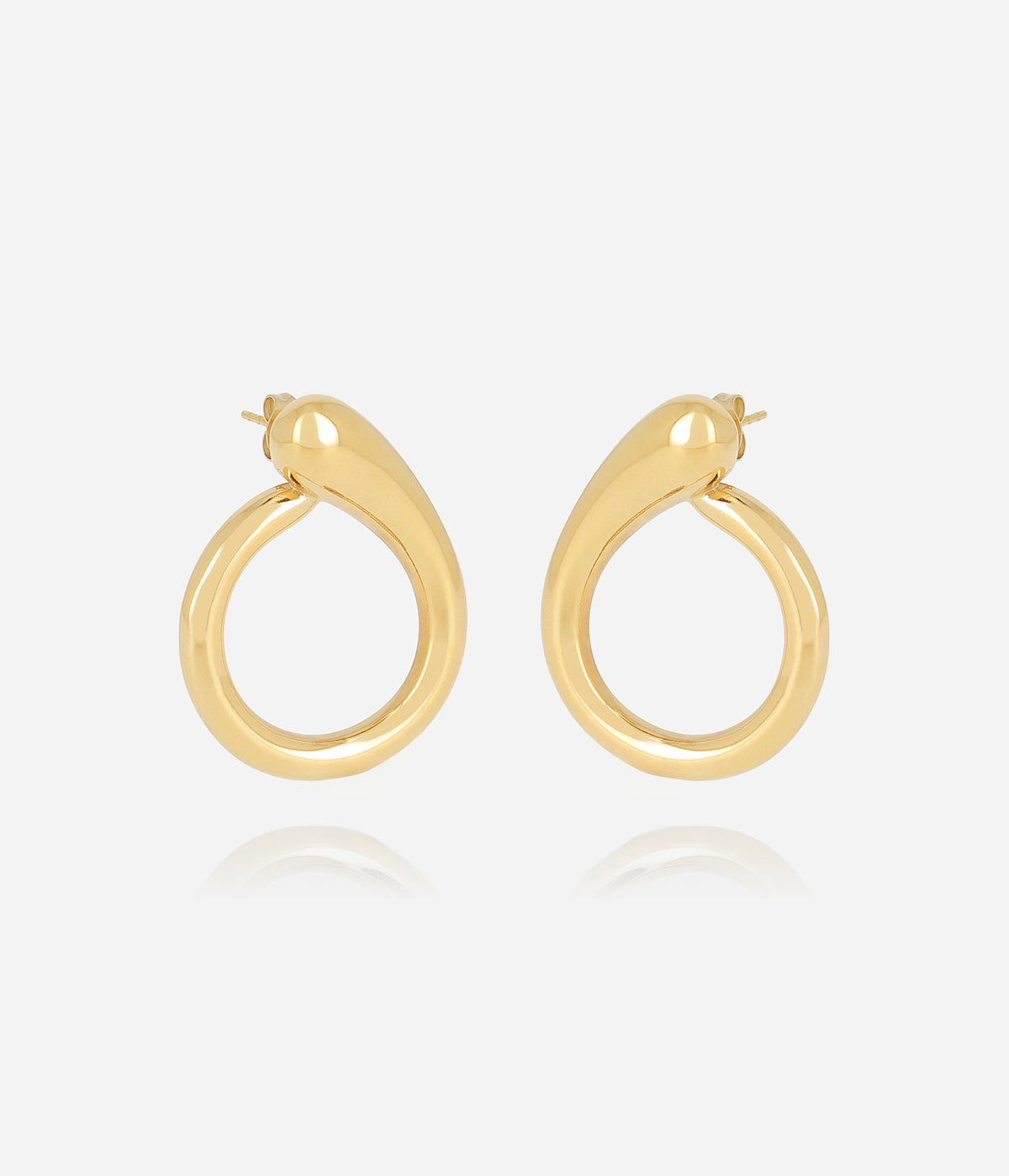 Boucles d'oreilles Malia (Acier doré)