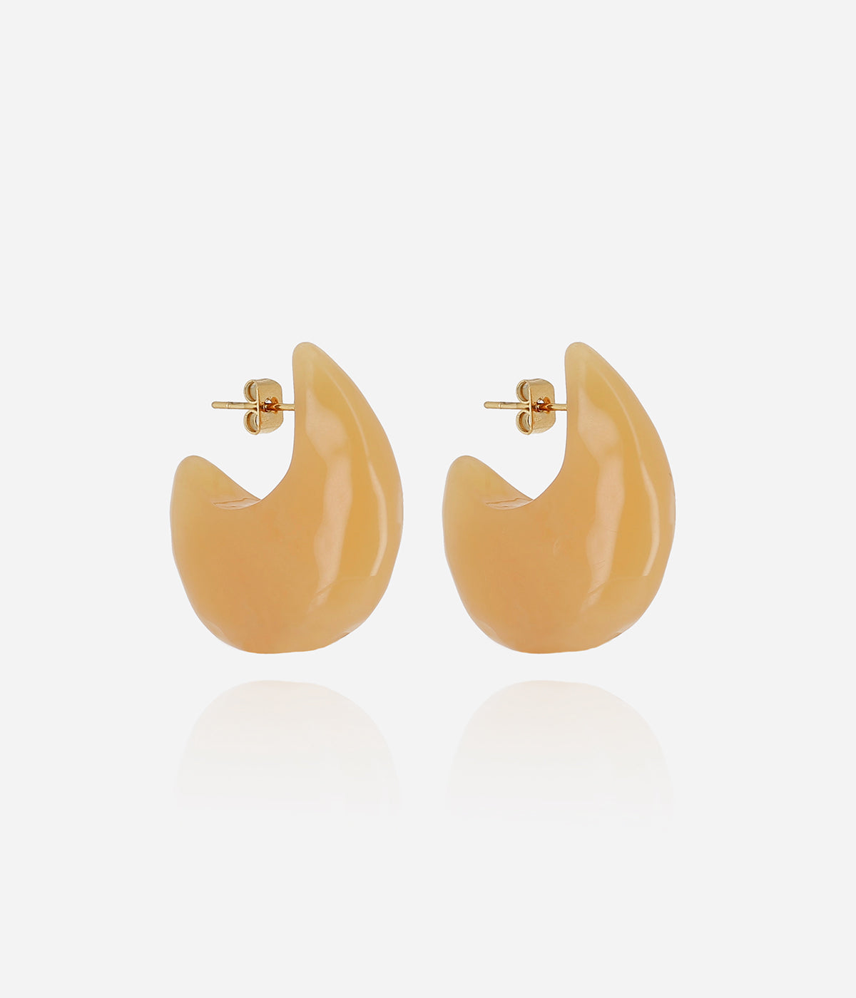 Boucles d'oreilles Manae (Acier doré)