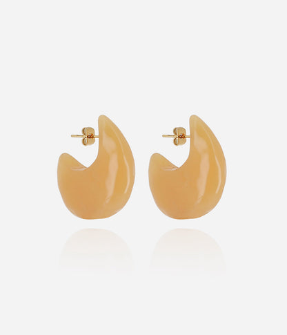 Boucles d'oreilles Manae (Acier doré)