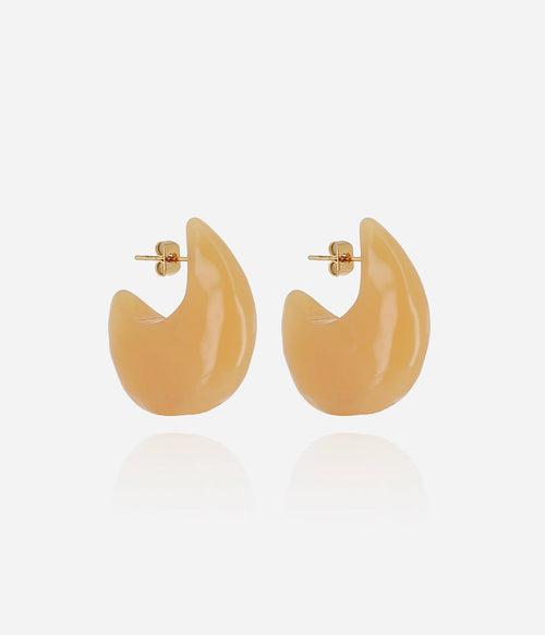 Boucles d'oreilles Manae (Acier doré)
