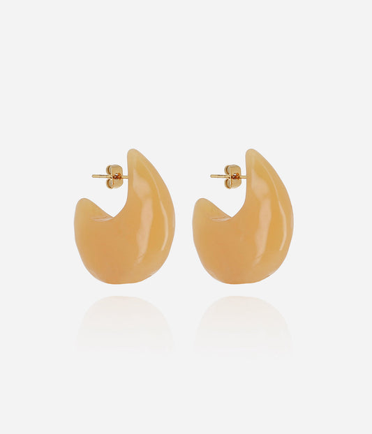 Boucles d'oreilles Manae (Acier doré)
