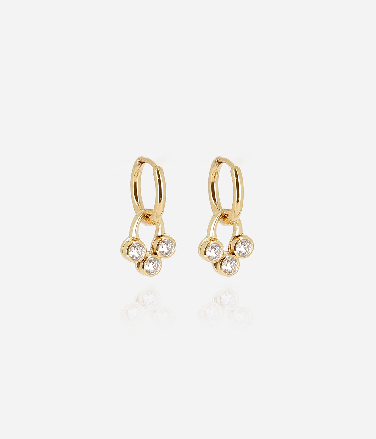 Boucles d'oreilles Rossi (Acier doré)