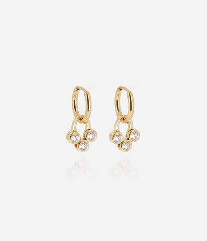Boucles d'oreilles Rossi (Acier doré)