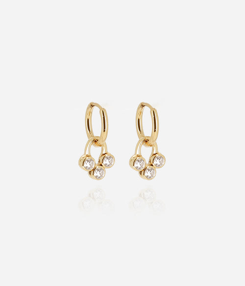 Boucles d'oreilles Rossi (Acier doré)