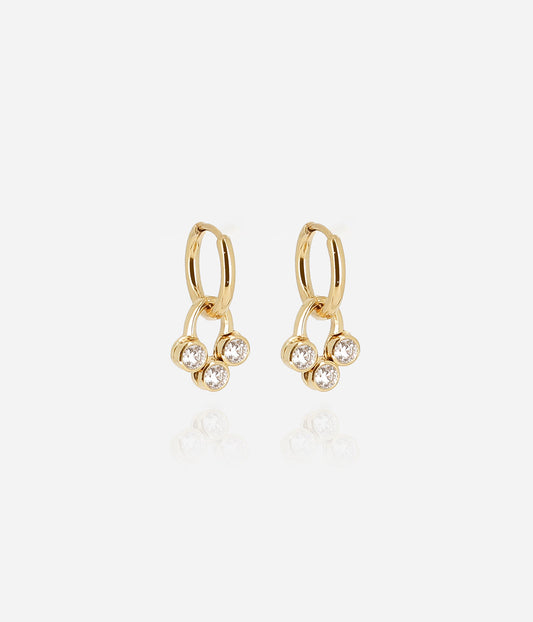 Boucles d'oreilles Rossi (Acier doré)