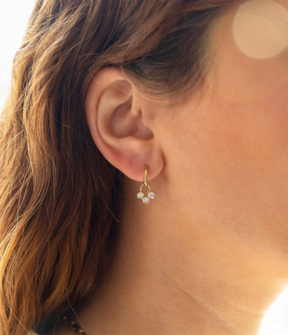 Boucles d'oreilles Rossi (Acier doré)