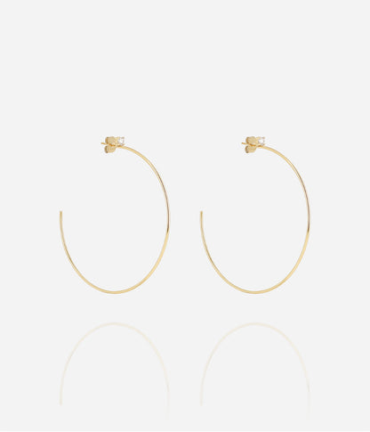 Boucles d'oreilles Romana (Acier doré)