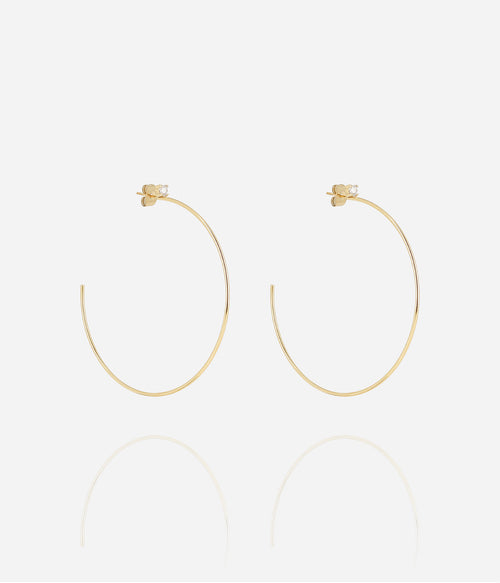 Boucles d'oreilles Romana (Acier doré)